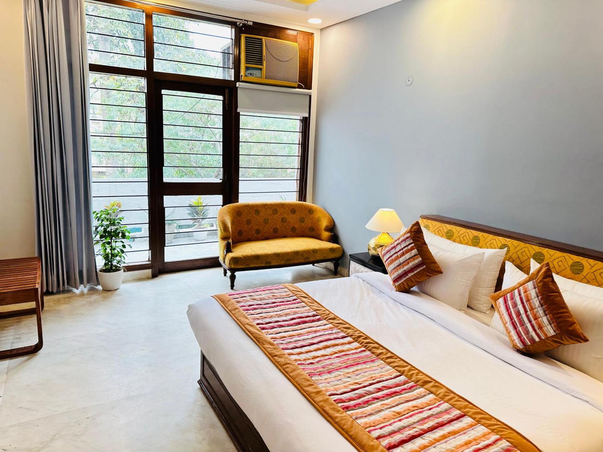 Grove Residency Hauz Khas New Delhi Couple Friendly Hotel Bagian luar foto